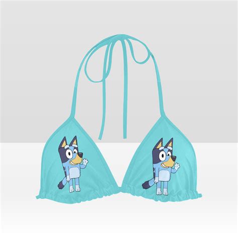 Bluey Bikini Swimsuit Top Onyx Prints