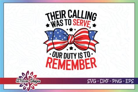 Their Calling Was To Serve Our Duty Svg Graphic By Ssflower · Creative