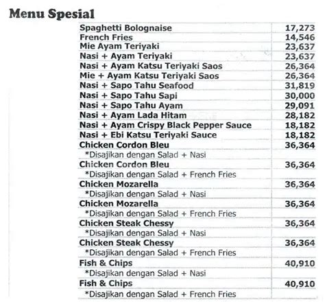 Solaria Menu Menu For Solaria Sunter Jakarta Zomato Indonesia