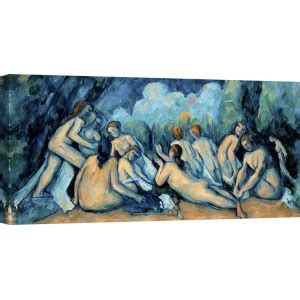 Quadro Stampa Su Tela Paul Cezanne Le Grandi Bagnanti Dettaglio