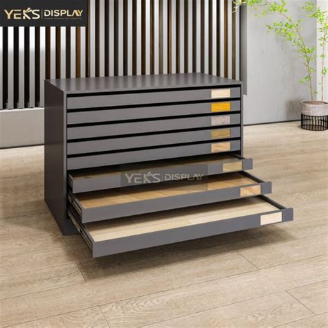 Drawer Wood Floor Sample Table Top Display Rack Exporter Yeks