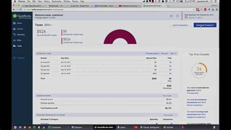 Doing Taxes Quickbooks Self Employed Tutorial Youtube