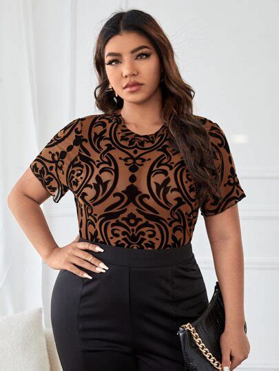 Tops Plus Size Cole O Online De Novas Tend Ncias Shein Brasil