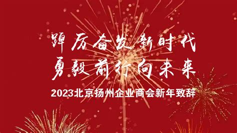 踔厉奋发新时代 勇毅前行向未来丨2023北京扬州企业商会新年致辞 商会 扬州 乡情 新浪新闻