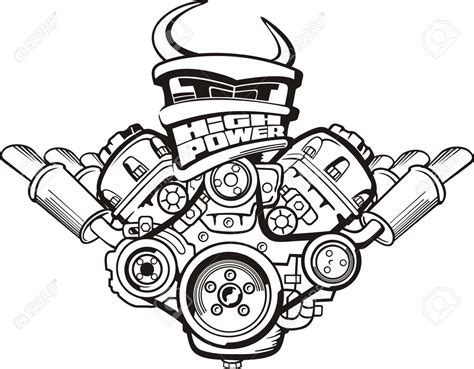 Engine Drawing At Getdrawings Free Download