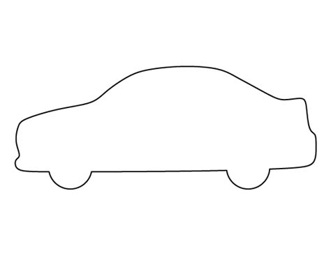 Printable Car Template Templates Printable Free Template Printable