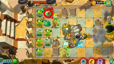 Plants Vs Zombies Ancient Egypt Day Defeat Dr Zomboss Youtube