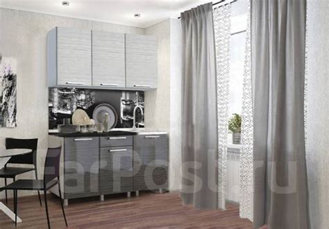 Кухня прямая 1.50 метра "Титан" глянец (Россия), новый, в наличии. Цена ...