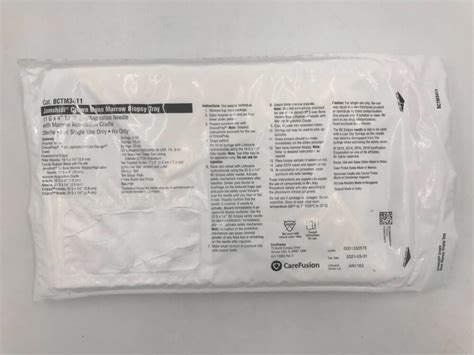 Carefusion Bctm3411 Jamshidi Crown Bone Marrow Biopsy Tray 11ga X 4in