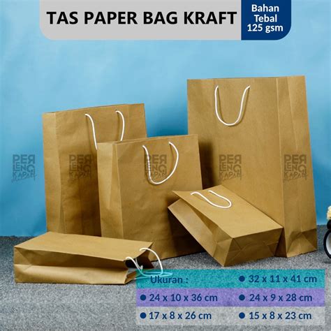 Jual Paper Bag Tali Polos Coklat Paperbag Murah Tas Kertas Kecil