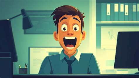 A Businessmans Handsup Moment Premium Ai Generated Image