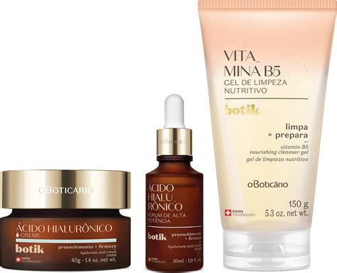 Kit Botik Ácido Hialurônico Vitamina B5 Boticário Beleza na Web