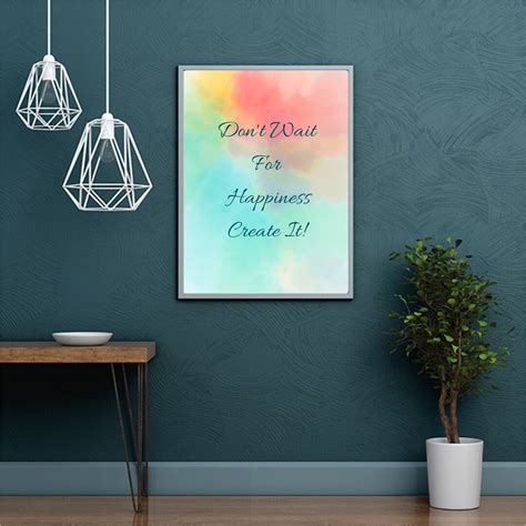 Motivational Wall Decor Inspirational Wall Decor Happiness Etsy