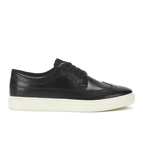 Paul Smith Shoes Mens Merced Leather Brogue Trainers Black Ontario