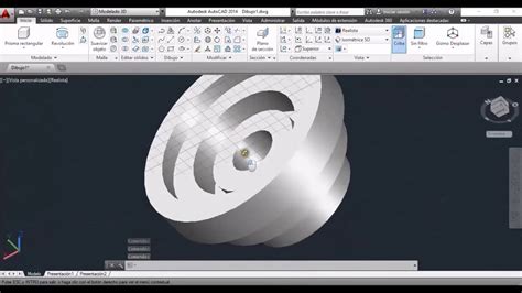 Ejemplo Autocad D Comando Revoluci N Youtube