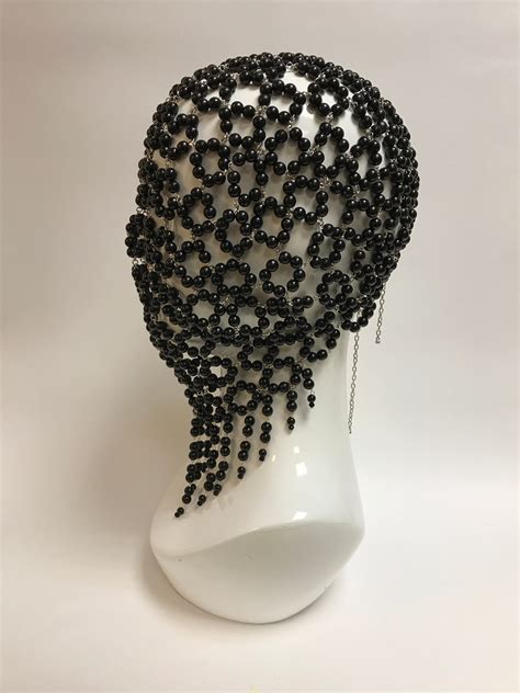 Black Face Mask Avery Haute Couture Mask Etsy