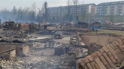 Canada Wildfire Images Show Fort Mcmurray Devastation Bbc News