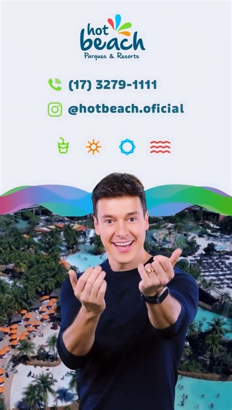 Rodrigo Faro Entra No Clima Das F Rias No Hot Beach Parques Resorts Revista Destac