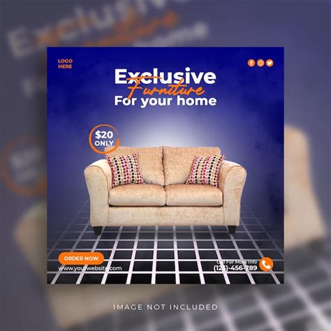 Premium Psd Exclusive Furniture Sale Social Media Post Template