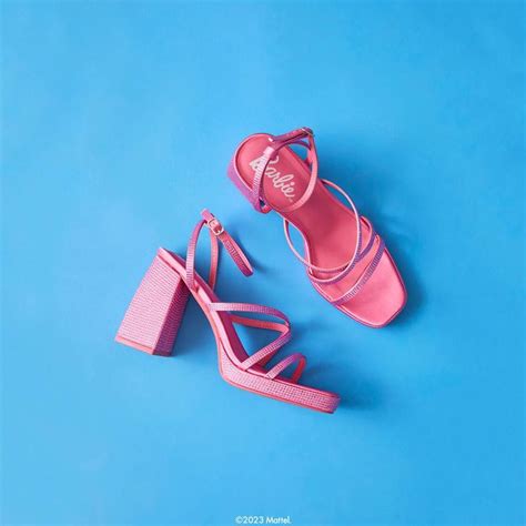 Tacones De Bloque De Diamantes De Imitación De Barbie 2000478220