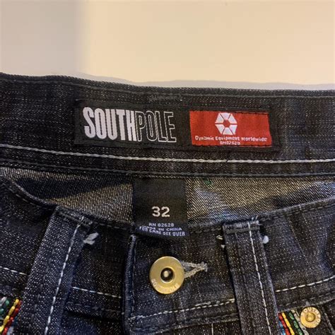 SOUTHPOLE JEANS waist 32 little distressed on bottom - Depop