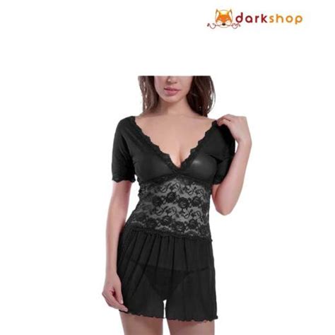 Baby Doll Black Lingerie Nightwear Dress My Dark Shop
