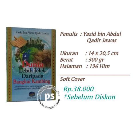 Jual Dunia Lebih Jelek Dari Bangkai Kambing Pustaka At Taqwa Indonesia