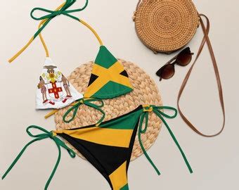 Ghana String Bikini Coat Of Arms Flag Summer Swimwear Caribbean