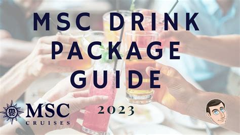 Guide To Msc Cruises Drink Packages Msccruises Cruisedrinks