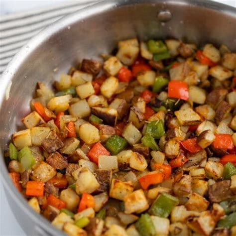 Crispy Skillet Potatoes With Sweet Peppers