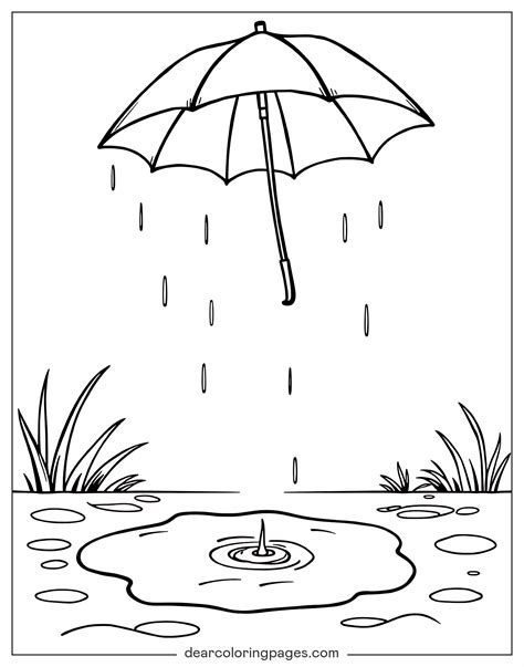 Desenho De Chuva Para Colorir - Desenhos para Colorir de Chuva - Designs Gratuitos para Imprimir