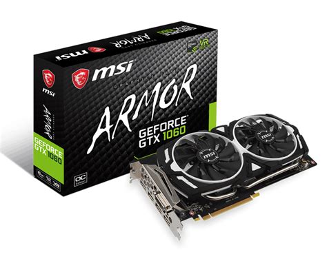 MSI Lanza Una GeForce GTX 1060 6GB Armor OC GDDR5X TecnoGaming