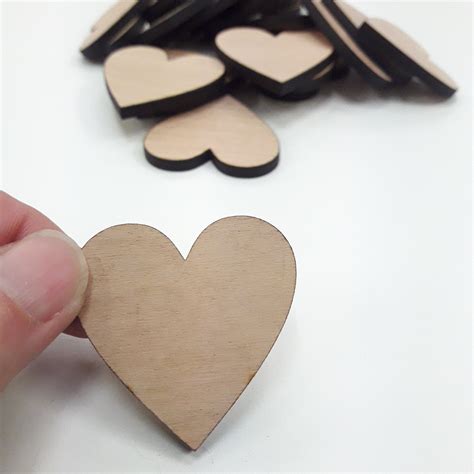 Cherry Wood Heart Blanks Etsy