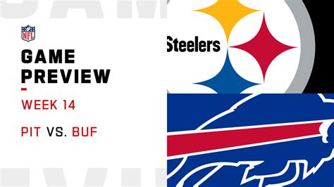 Pittsburgh Steelers Vs Buffalo Bills Preview Week 14