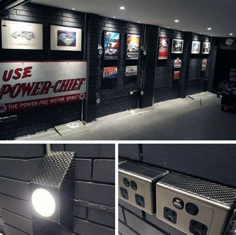 50 Garage Lighting Ideas For Men Cool Ceiling Fixture Designs