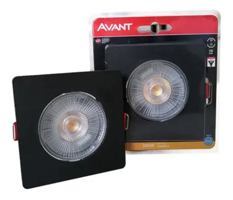 Spot Led Authentic Preto Direcionável de Embutir Avant 5W 3000K Bivolt