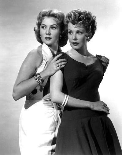 Arlene Dahl And Rhonda Fleming Publicity Shot For Slightly Scarlet O