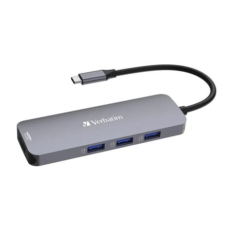 verbatim cmh  usb  multiport hub   hdmi   usb  sd microsd usb