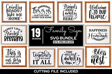 Family Sign SVG Bundle, Family SVG Bundle By DESIGNS DARK | TheHungryJPEG