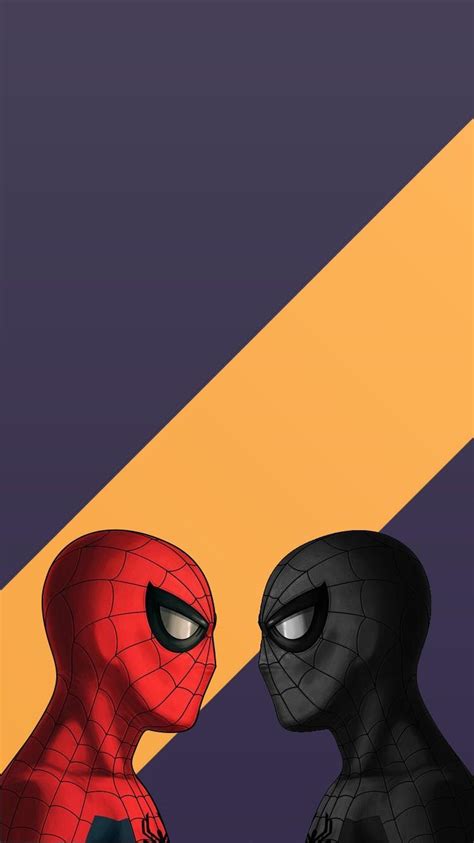 Black Spiderman Cartoon Wallpaper