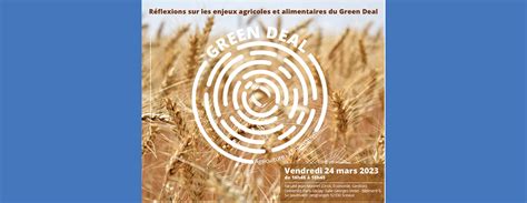 reflexions sur les enjeux agricoles  alimentaires du green deal