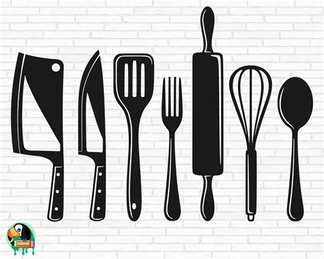 Kitchen Tools Svg Kitchen Utensils Svg Kitchen Set Svg Etsy