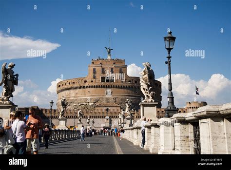 Castel Sant Angelo The Mausoleum Of Hadrian Rome Italy Stock Photo