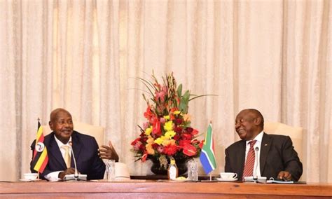 South Africas Ramaphosa Lauds Musevenis Efforts To Boost Regional