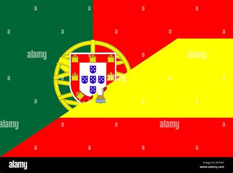 portugal spain flag Stock Photo - Alamy