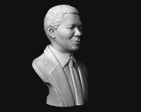 Nelson Mandela 3d Sculpture 3d Model 3d Printable Cgtrader