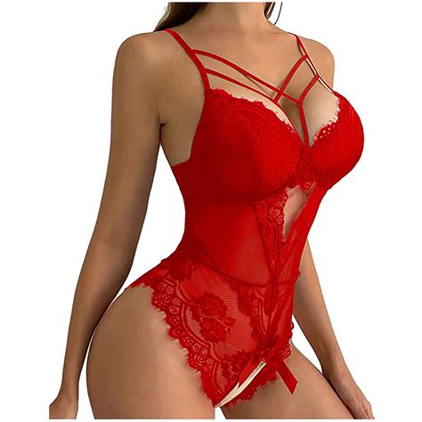 Levmjia Lingerie Bodysuit Set For Woman Plus Size Women Exquisite Lace