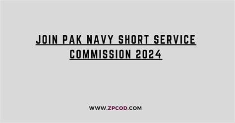 Join Pak Navy Short Service Commission