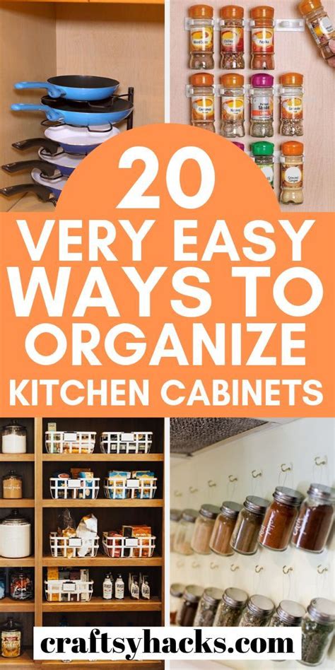 20 Genius Ways To Organize Kitchen Cabinets Kitchen Cabinet