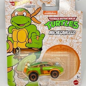 Teenage Mutant Ninja Turtles Michelangelo Hot Wheels Character Cars Etsy